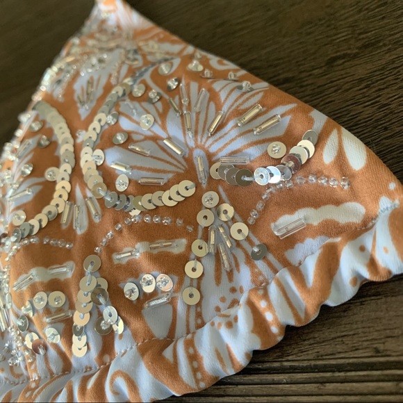 EUC Victorias Secret Tan Boho Triangle String Bikini - Picture 6 of 6